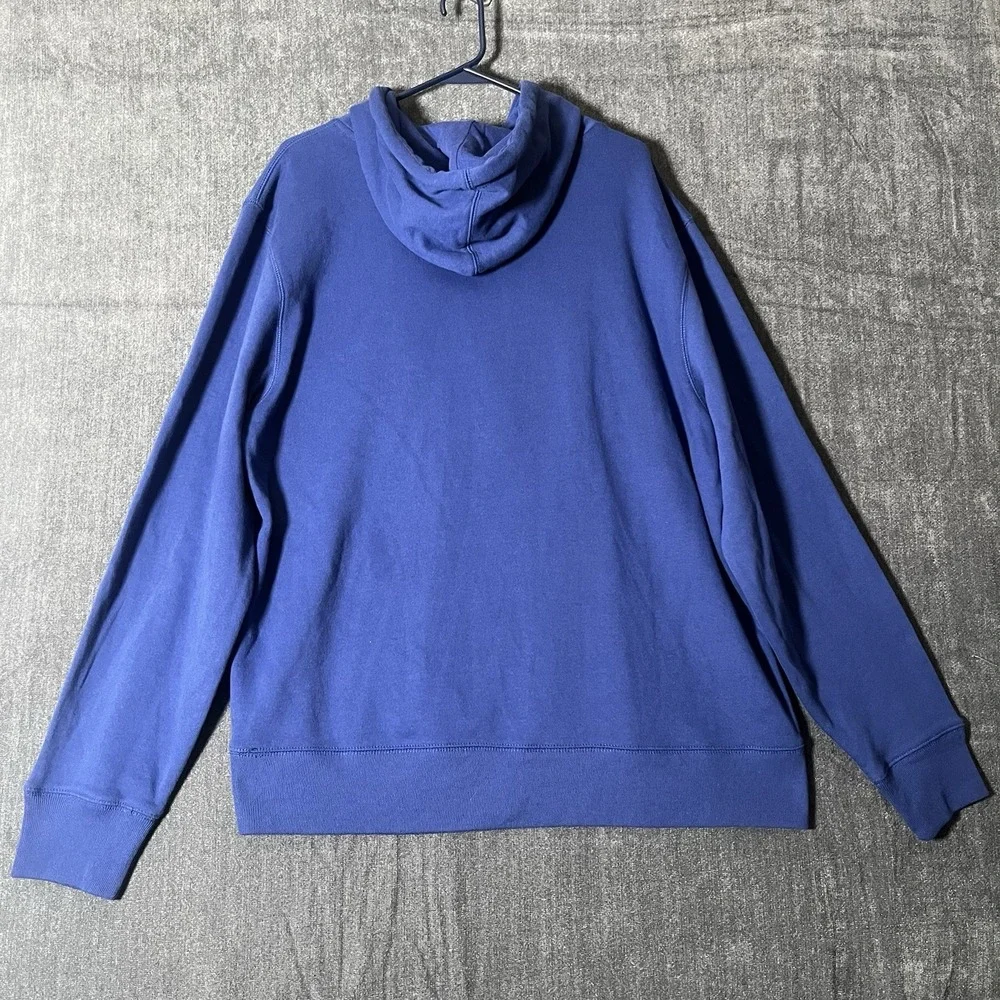 47 Brand Denver Broncos Hoodie Mens XL Blue Pullover Sweatshirt Retro D Logo